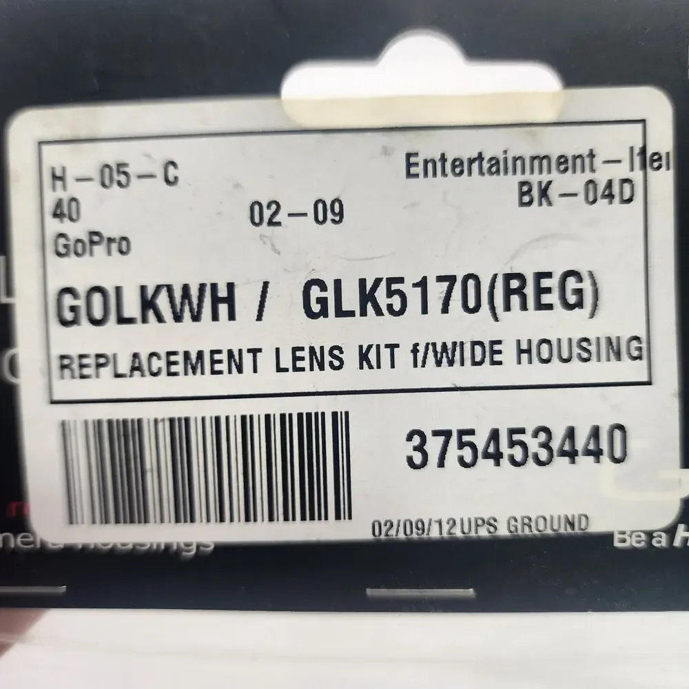 GoPro Wide Lens Replacement Kit GLK5170 GOLKWH for Wide Angle Housing w/ Tools